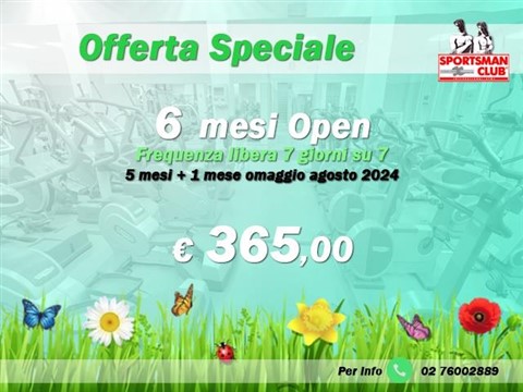 OFFERTA SPECIALE - Offerta Palestra Sportsman Club Mila